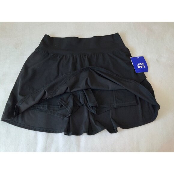 Joylab Medium Women's Knit Flowy High-Rise Skort Black - Picture 3 of 4